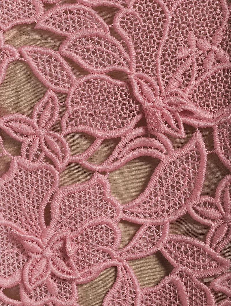 Floral Guipure Lace Dress