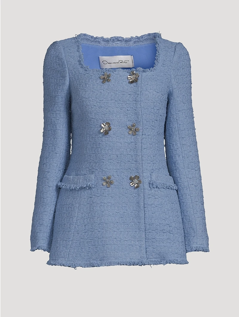 Double-Breasted Tweed Jacket