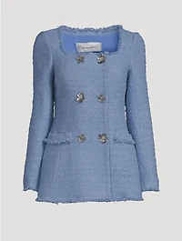 Double-Breasted Tweed Jacket