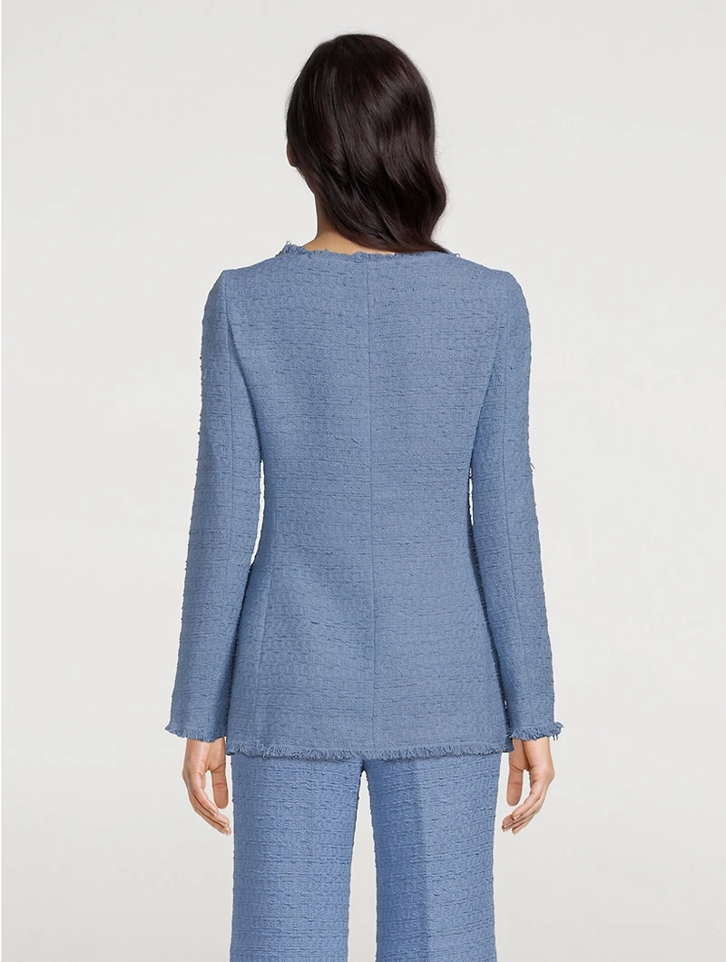 Double-Breasted Tweed Jacket
