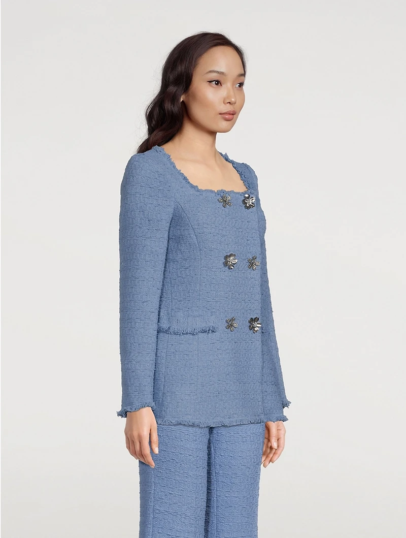 Double-Breasted Tweed Jacket