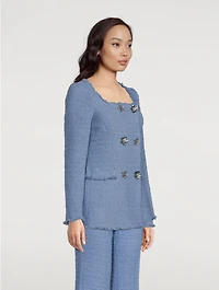 Double-Breasted Tweed Jacket