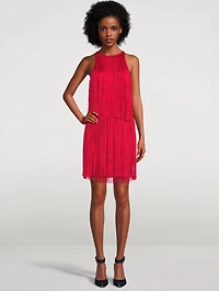 Tiered Fringe Mini Dress
