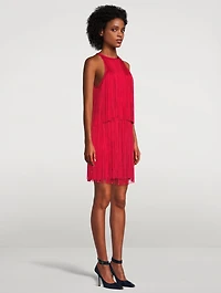 Tiered Fringe Mini Dress
