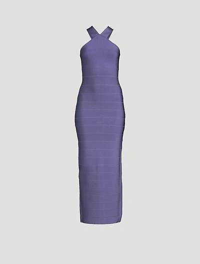 Icon Halter Cross-Back Gown