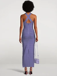 Icon Halter Cross-Back Gown