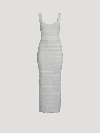 Textured Lurex Sweetheart Gown