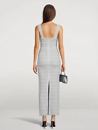 Textured Lurex Sweetheart Gown