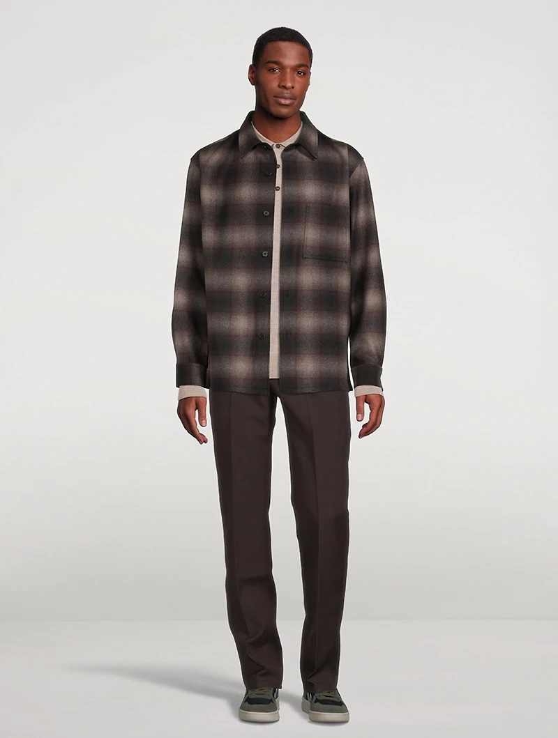 Clyfford Recycled Wool Flannel Shirt Jacket