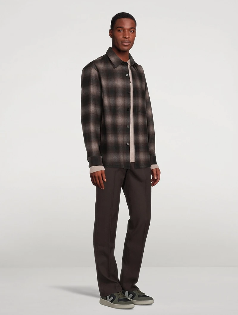 Clyfford Recycled Wool Flannel Shirt Jacket
