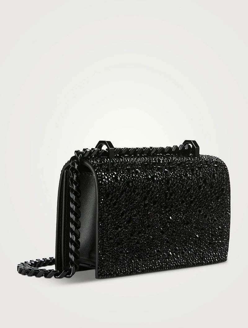 Mini Jewelled Crystal-Embellished Satchel