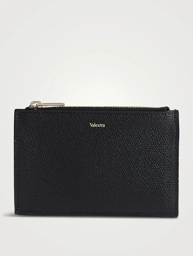 Porta Leather Zip Card Case