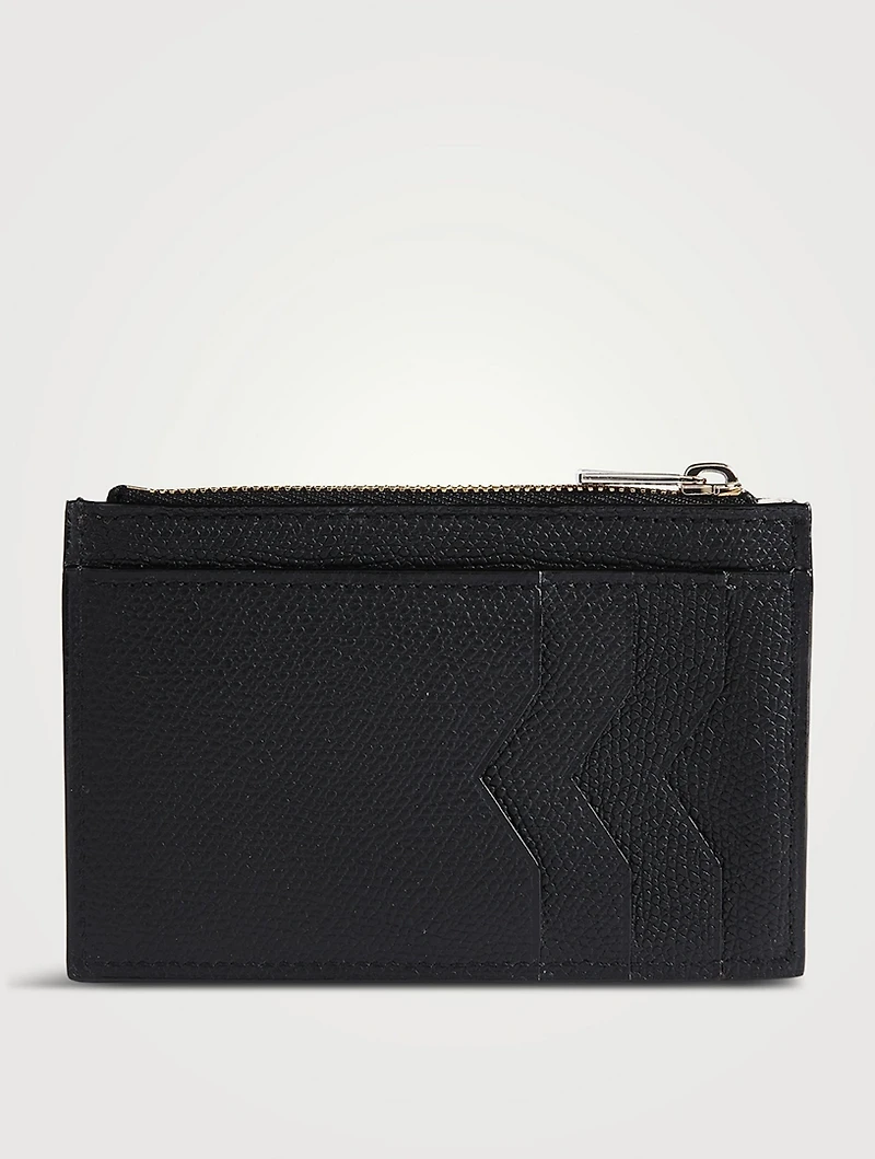 Porta Leather Zip Card Case