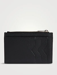Porta Leather Zip Card Case