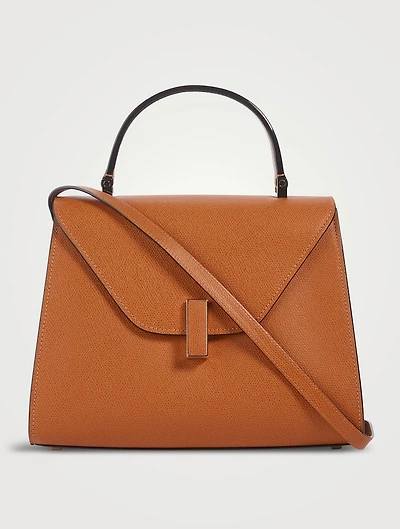 Medium Iside Leather Top Handle Bag