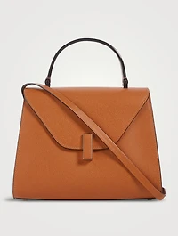 Medium Iside Leather Top Handle Bag