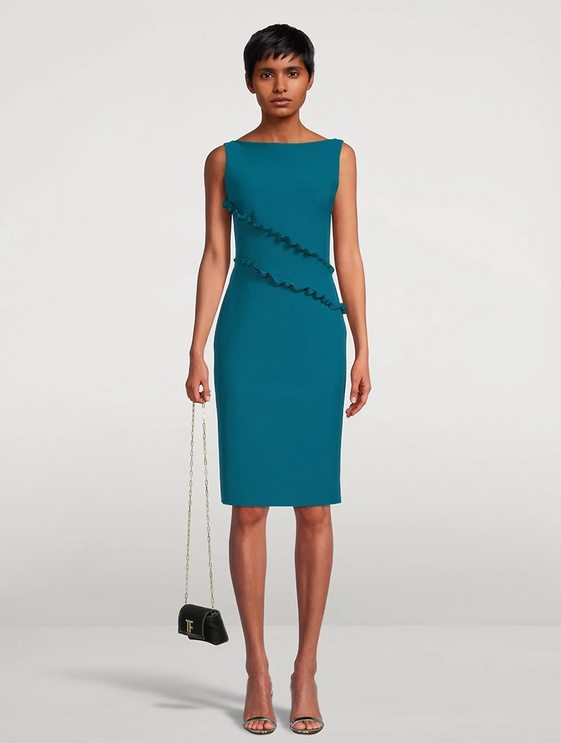 Enykai Ruffled Sheath Dress