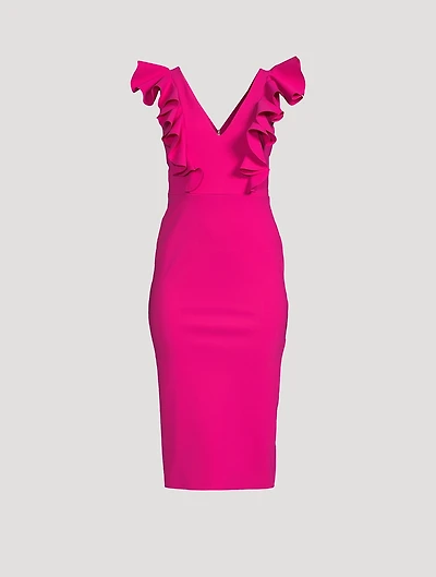 Gable Ruffled Sheath Dress