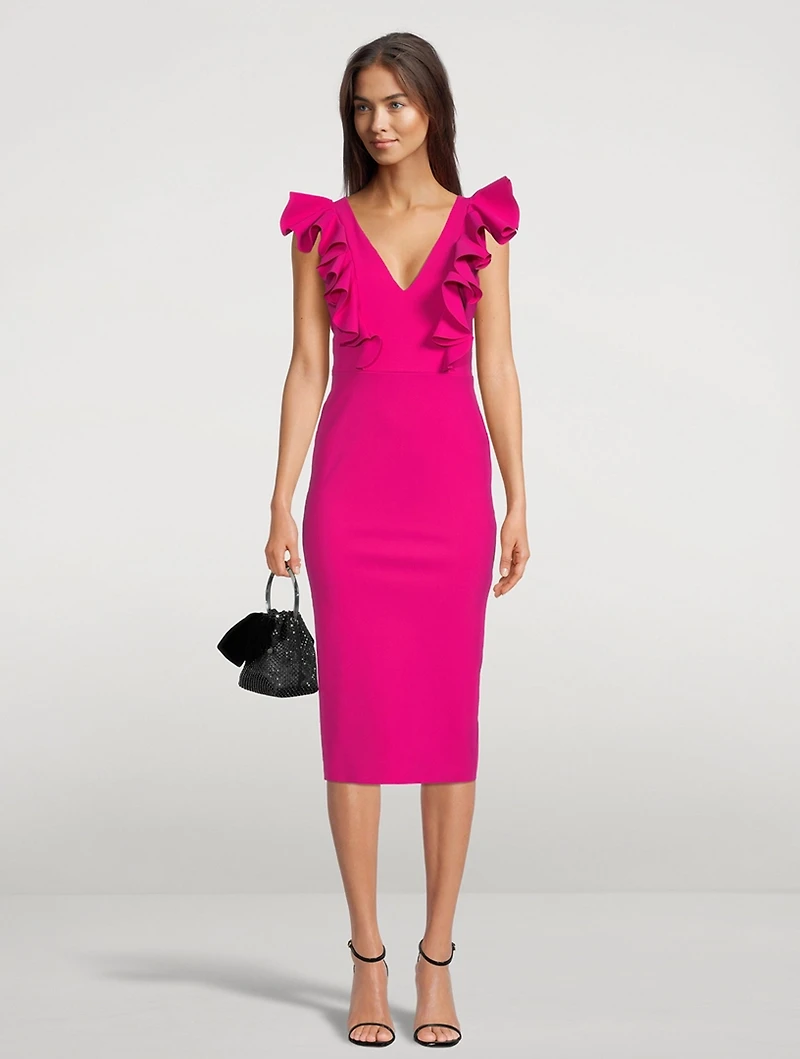 Gable Ruffled Sheath Dress