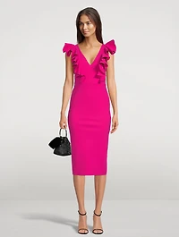 Gable Ruffled Sheath Dress