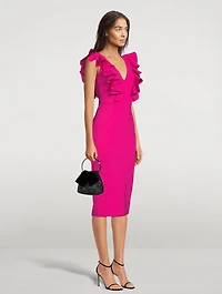 Gable Ruffled Sheath Dress