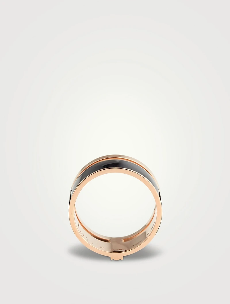 Berbère Chromatic 18K Rose Gold Two-Row Ring