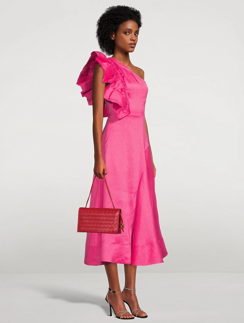 Bonjour Ruffled Midi Dress