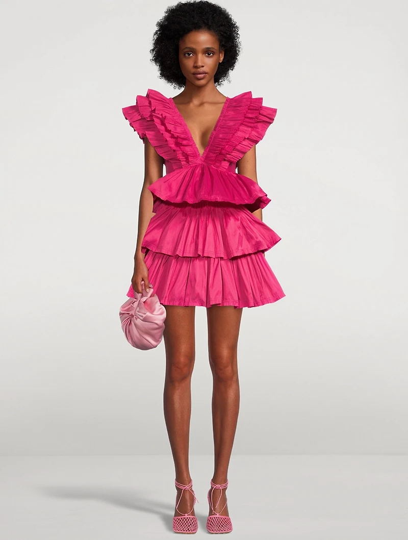 Rhythmic Ruffled Mini Dress