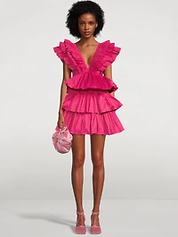 Rhythmic Ruffled Mini Dress