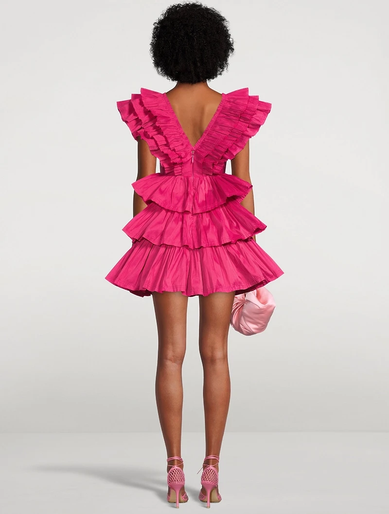 Rhythmic Ruffled Mini Dress