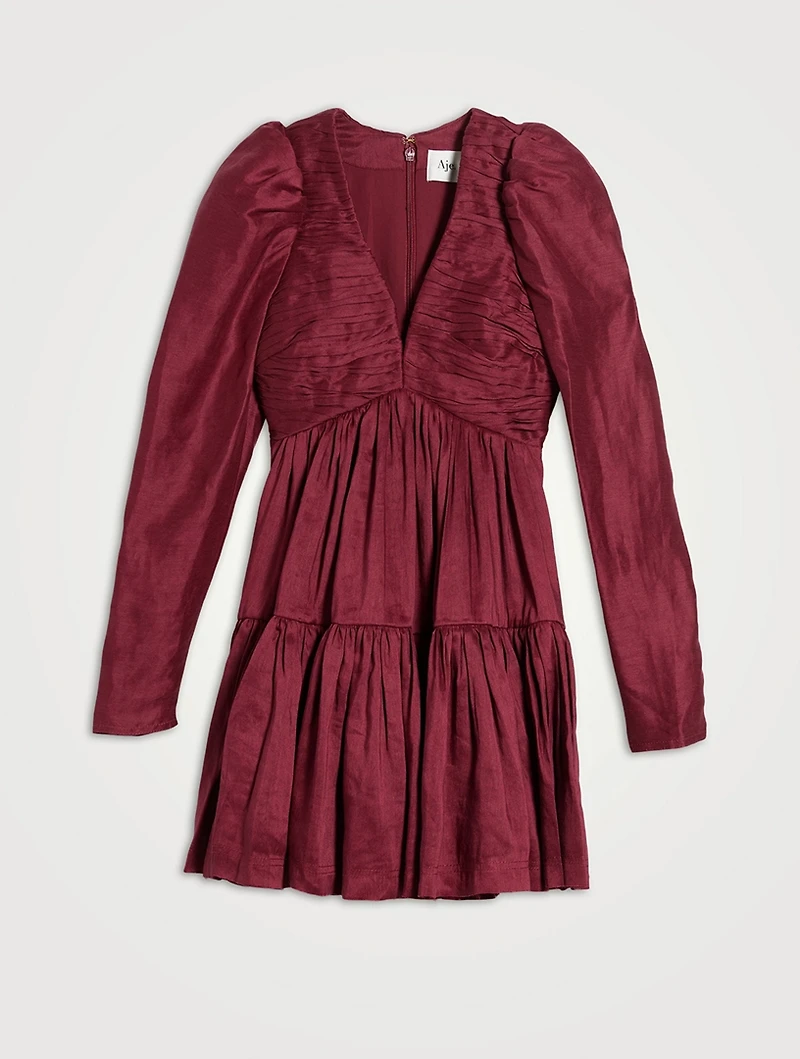 Impasto Pleated Mini Dress