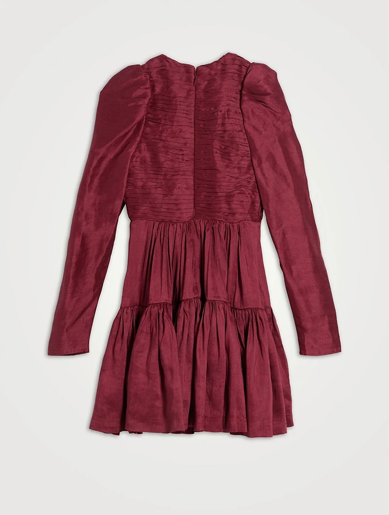 Impasto Pleated Mini Dress