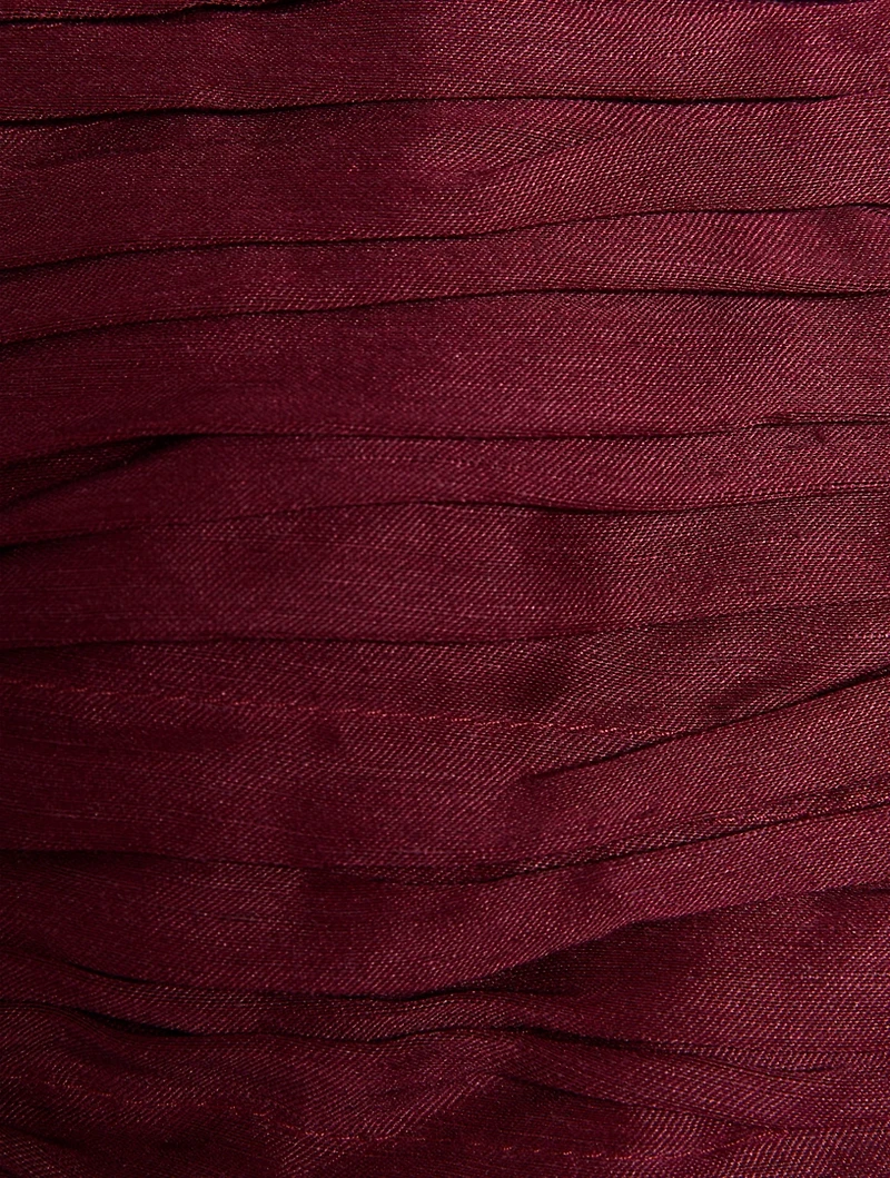 Impasto Pleated Mini Dress