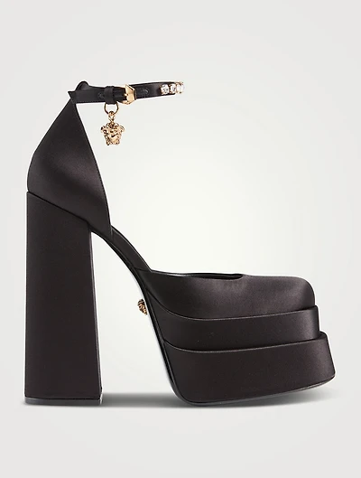 Medusa Aevitas Satin Platform Pumps