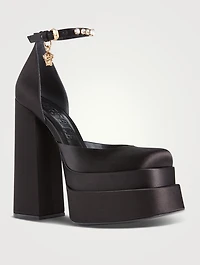 Medusa Aevitas Satin Platform Pumps