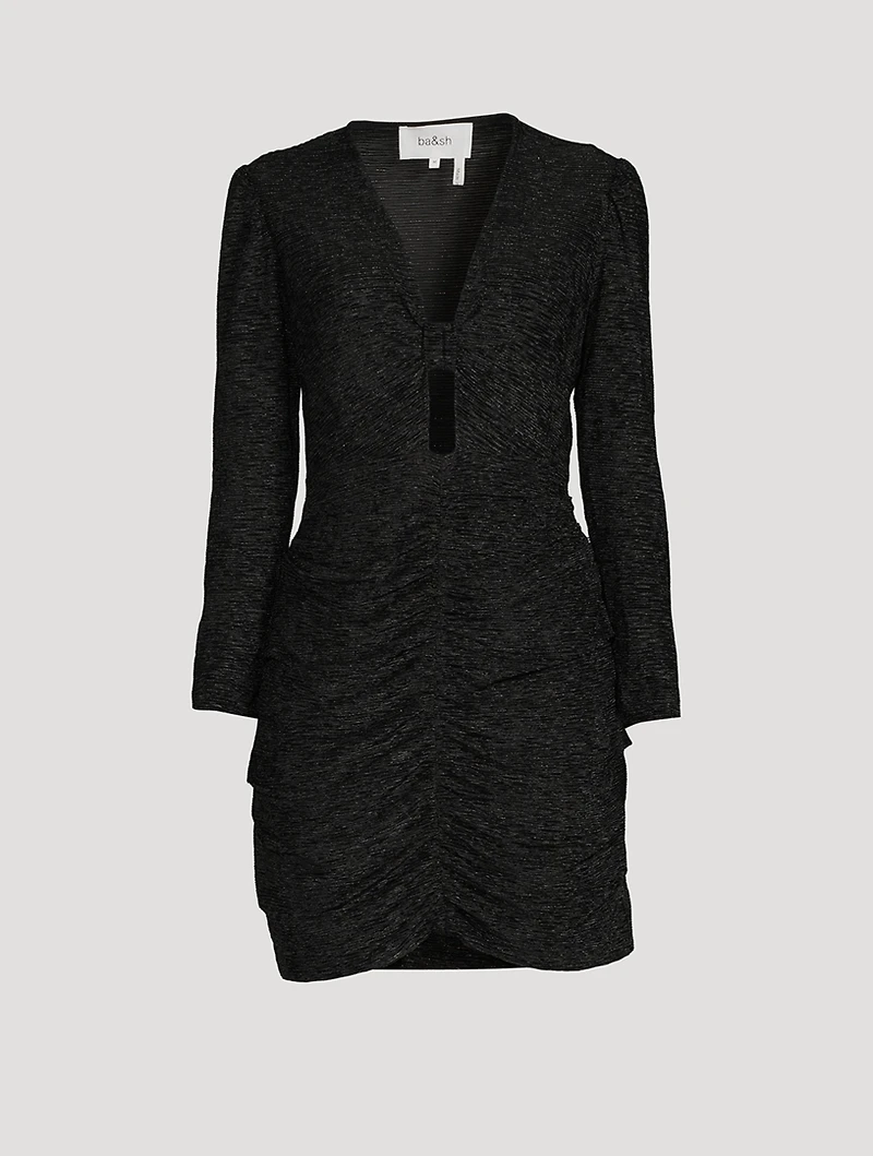 Enora Metallic Mini Dress