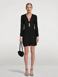 Enora Metallic Mini Dress