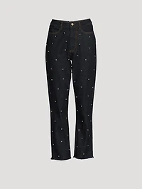Libby Beaded Straight Jeans