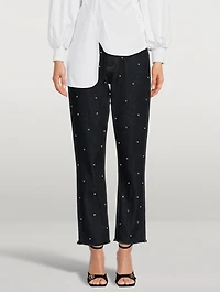 Libby Beaded Straight Jeans