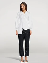 Libby Beaded Straight Jeans