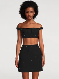 Matteo Beaded Crop Top