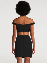 Matteo Beaded Crop Top