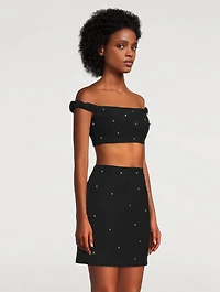 Matteo Beaded Crop Top