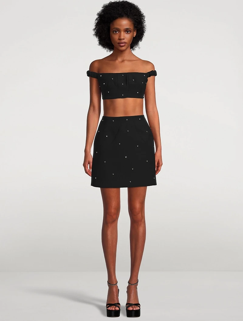 Matteo Beaded Crop Top