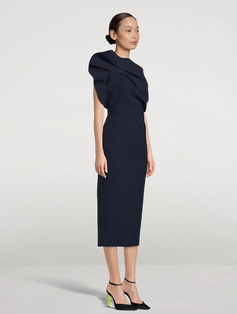 Aurora Asymmetric Midi Dress