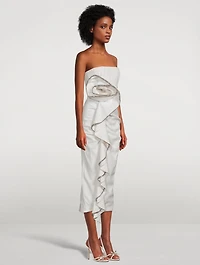 Santiago Strapless Midi Dress