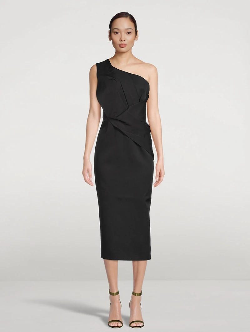 Luna One-Shoulder Midi Dress