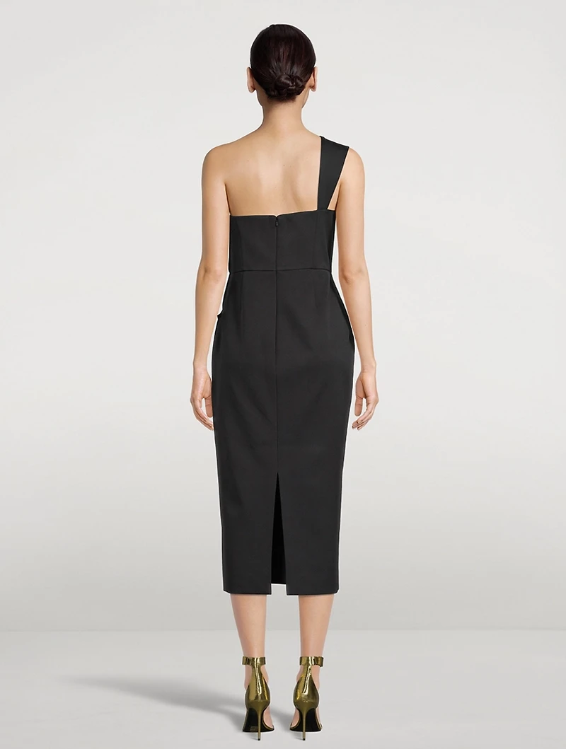 Luna One-Shoulder Midi Dress