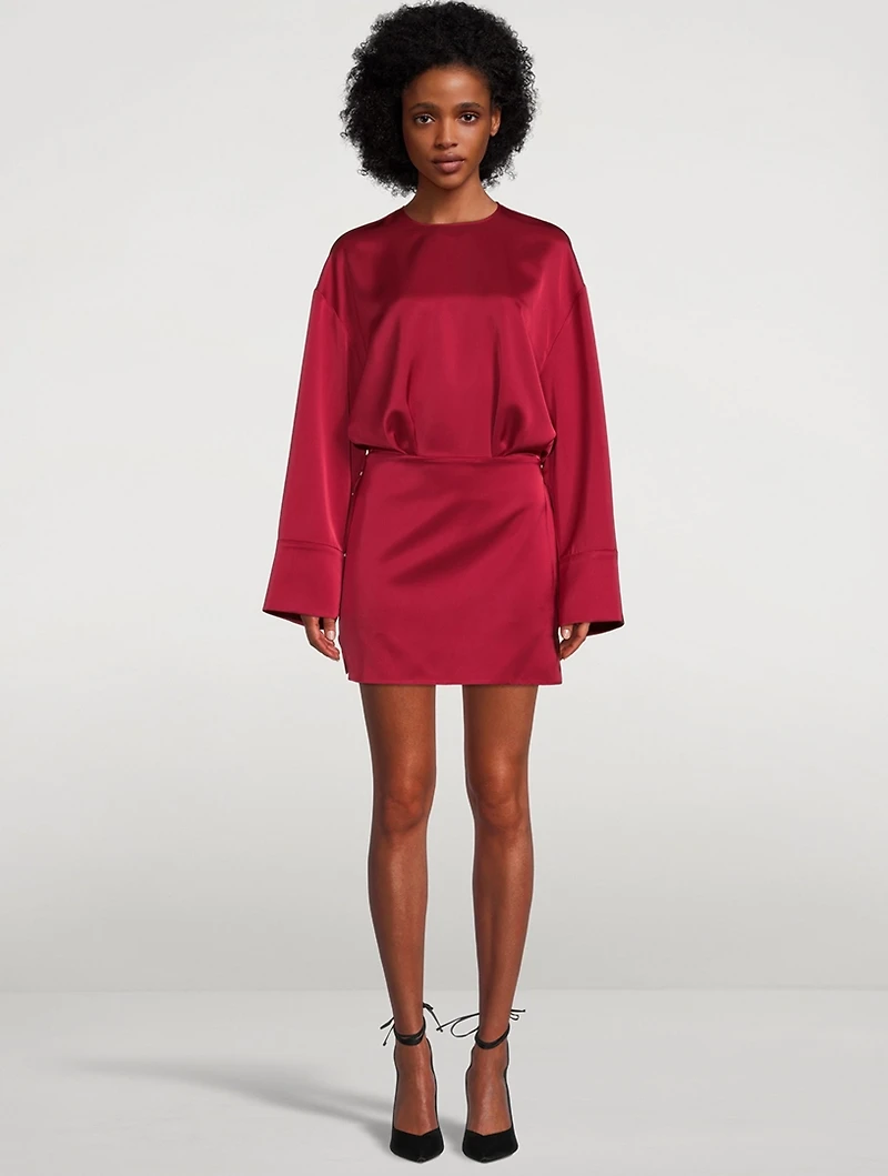 Satin Mini Dress