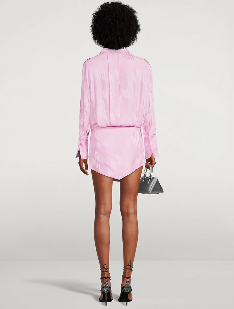 Silvye Satin Shirt Dress